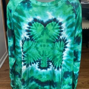 For G and PL Brand. Green Tie-Dye Sweatshirt- XL, Great for St. Paddy’s Day